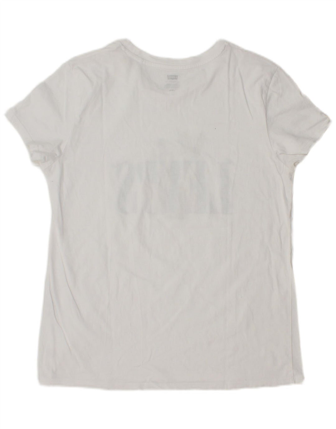 LEVI'S Damen Grafik-T-Shirt-Oberteil UK 14 Large Weiß