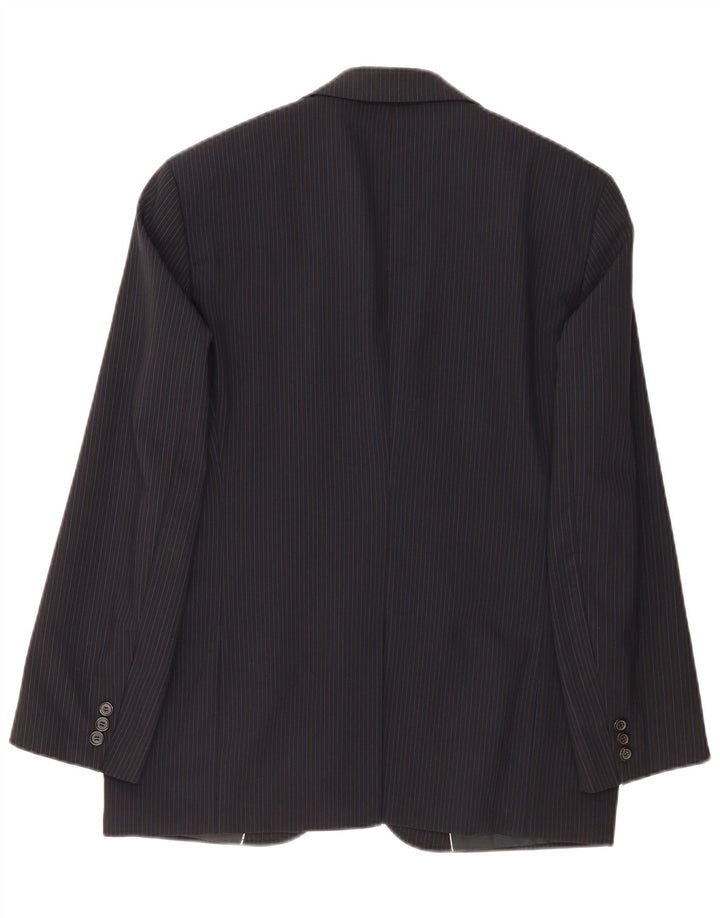 Blazer pentru bărbați Hugo Boss, cu 2 nasturi, EU 48 Medium, bleumarin, cu dungi