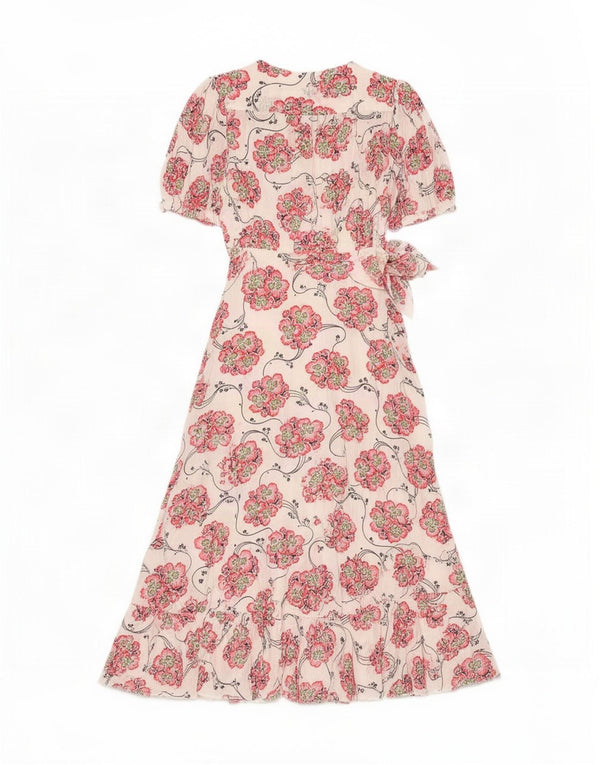 Rochie Wrap pentru femei Marks & Spencer UK 12 Medium White Floral Viscose