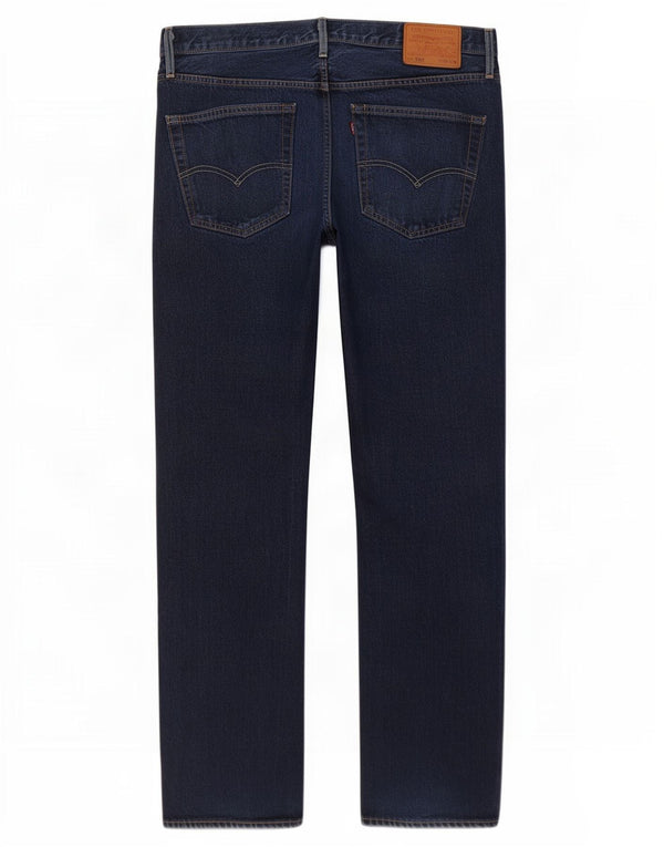 Męskie dżinsy Levi's 501 Straight W36 L30 Granatowa bawełna