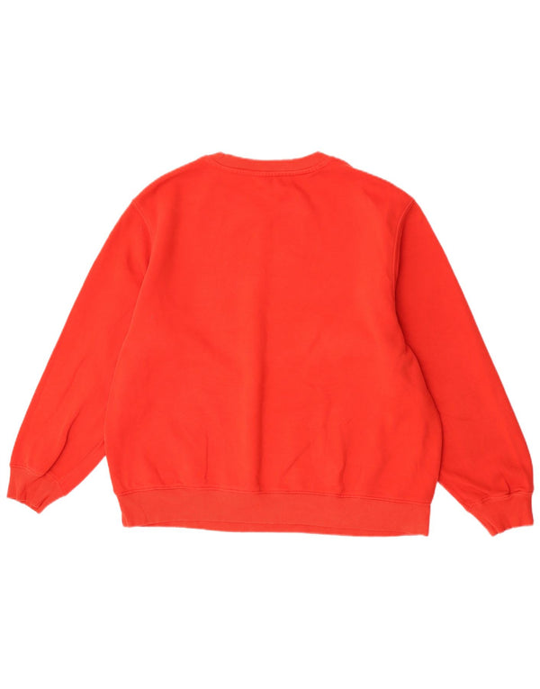 Marks & Spencer Womens Graphic Oversized Sweatshirt Jumper UK 14 Large Red