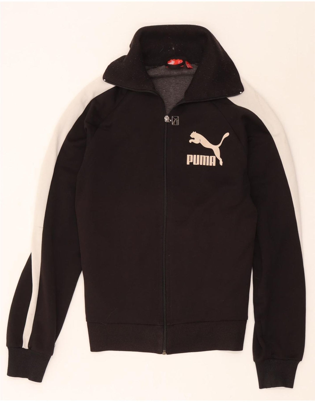 Giacca da ginnastica grafica da uomo Puma, colore nero medio, in poliestere a blocchi di colore