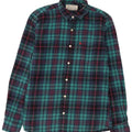 Męska koszula flanelowa Jack Wills, bawełniana w średnią zieloną kratkę