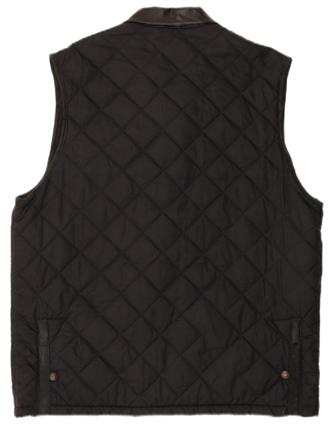 Cotton's Industries Mens Quilted Gilet UK 38 Medium Black