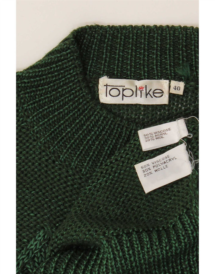 Toplike Herre Turtle Neck Jumper Sweater Størrelse 40 Medium Green Argyle/Diamond