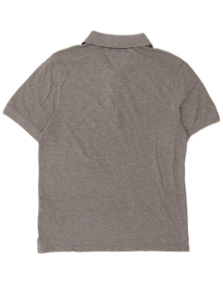 Tommy Hilfiger Herren-Poloshirt aus mittelgrauer Baumwolle