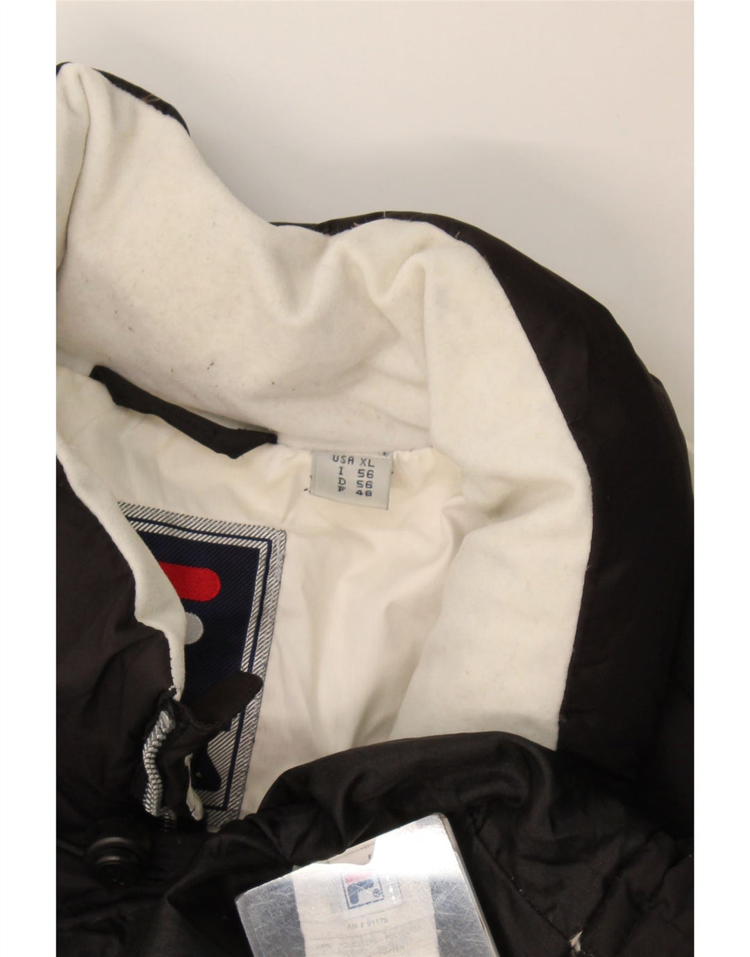 Fila Mens Padded Gilet IT 56 XL Black Colourblock Polyester