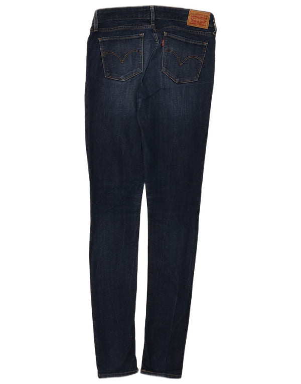 Levi's Damen 711 Skinny Jeans W28 L34 Marineblaue Baumwolle