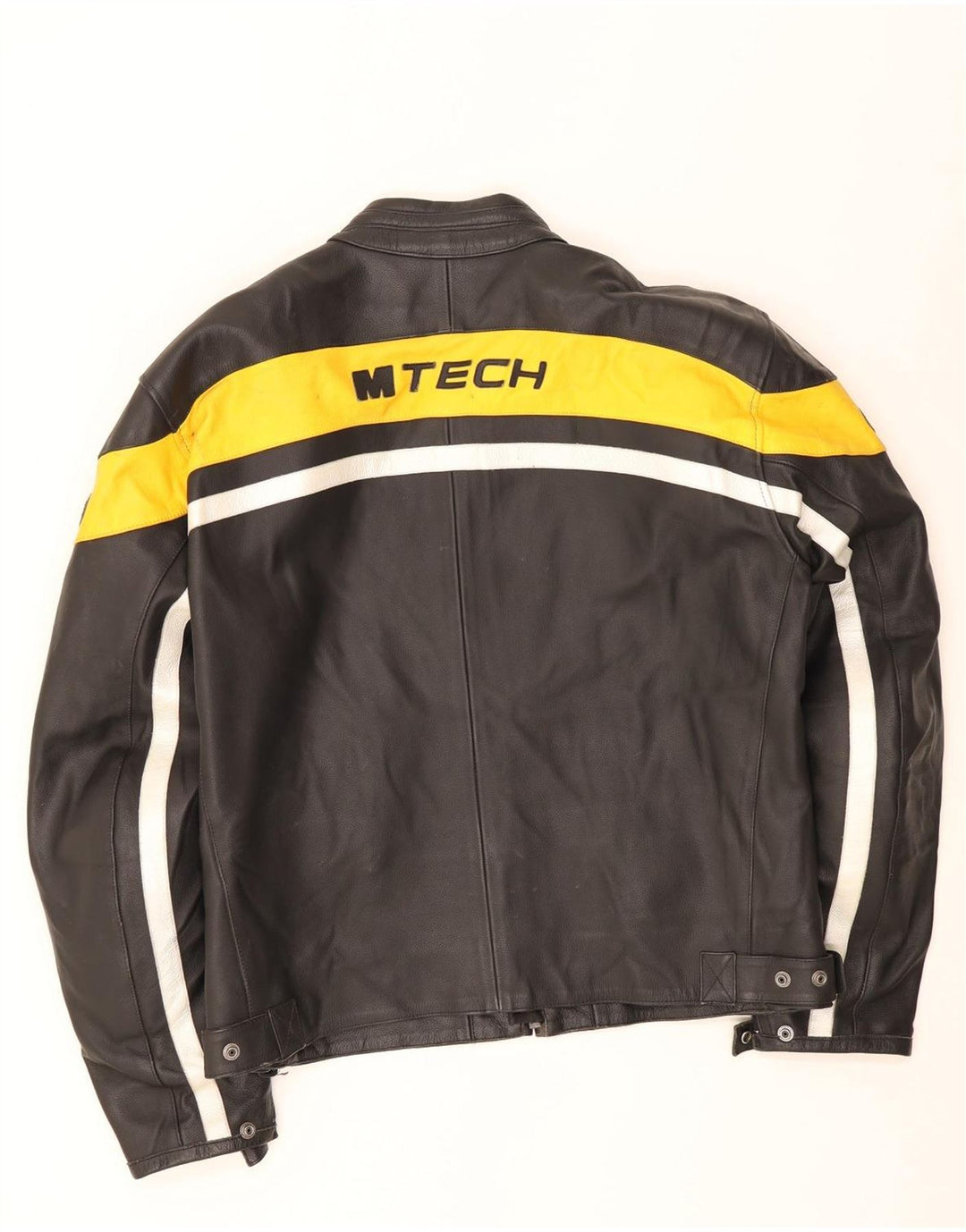 Jachetă de curse din piele pentru motocicletă pentru bărbați M Tech IT 54 XL, negru, color block