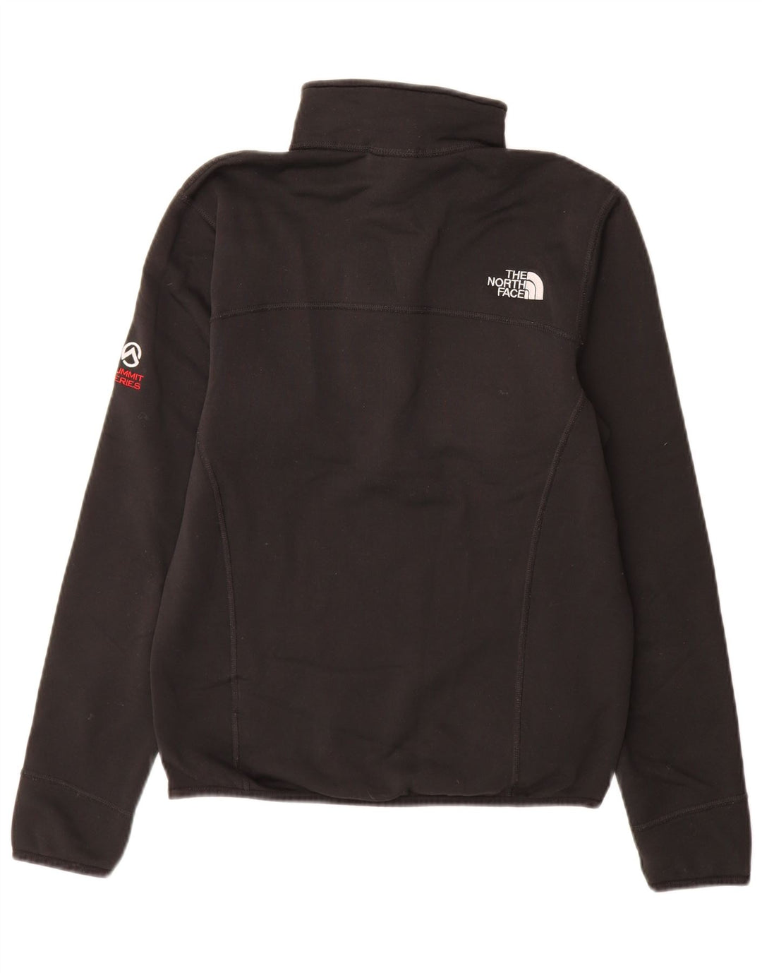 The North Face Mens Zip Neck Sweatshirt Jumper Small Black Polyester