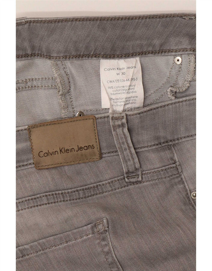 Calvin Klein Womens Jegging Jeans W30 L32 Grey Cotton