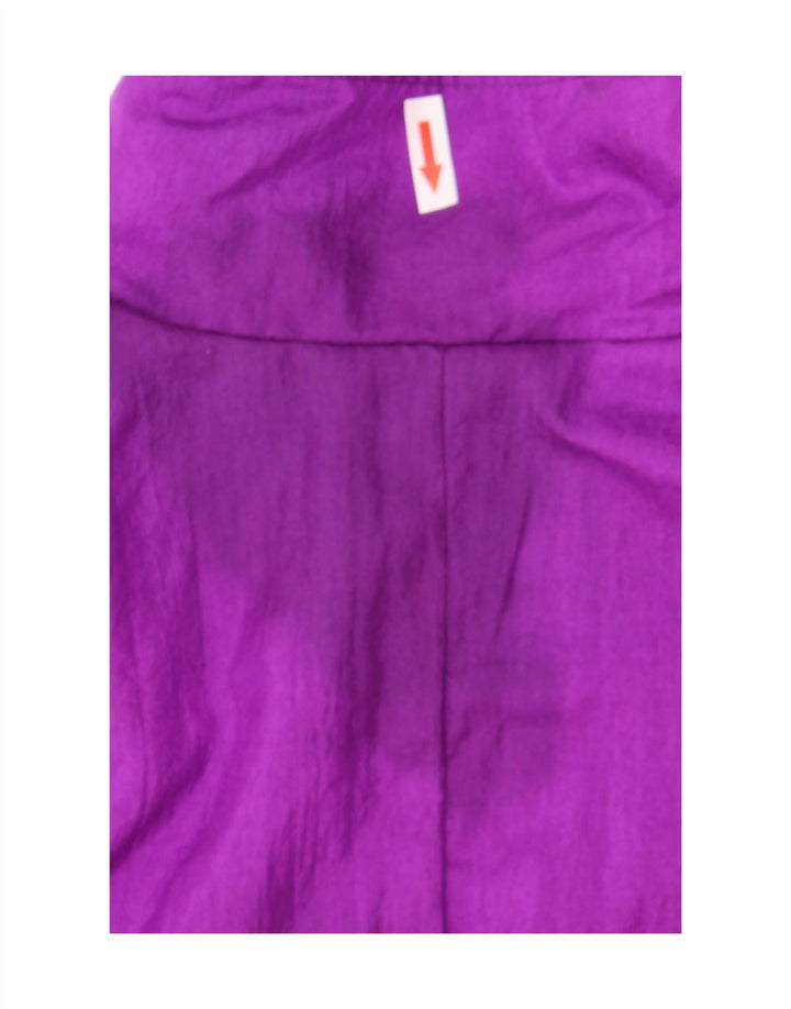Giacca da ginnastica oversize da donna Sunterra UK 10 piccola viola geometrica