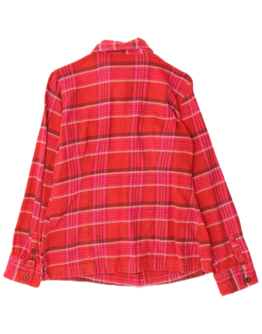Patagonia Dame Flanellskjorte US 6 Medium Rød Ternet Bomuld