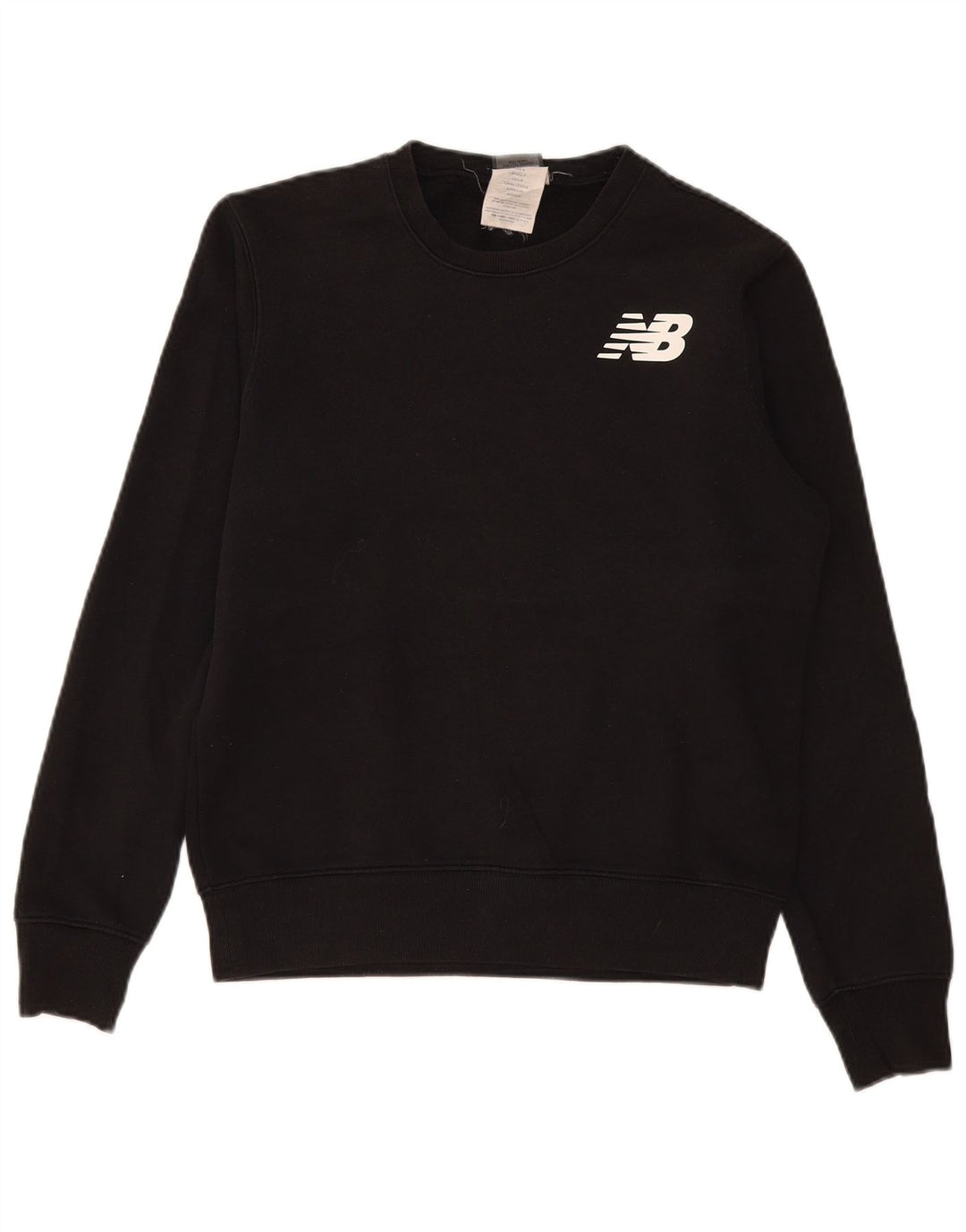 New Balance Mens Graphic Sweatshirt Jumper Small Black Cotton