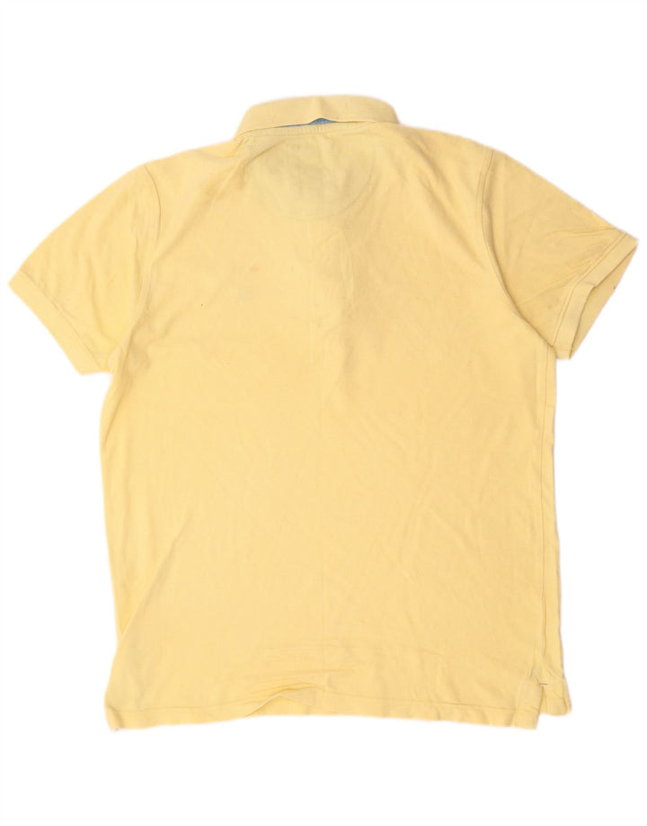 Crew Clothing Mens Polo Shirt Medium Yellow Cotton