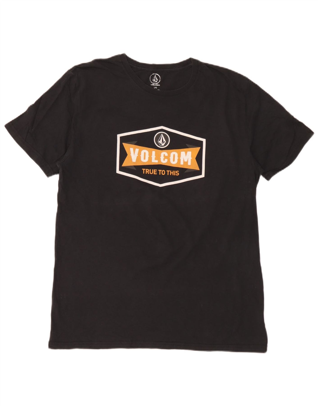 Volcom T-shirt graphique pour hommes, grand, noir, coton