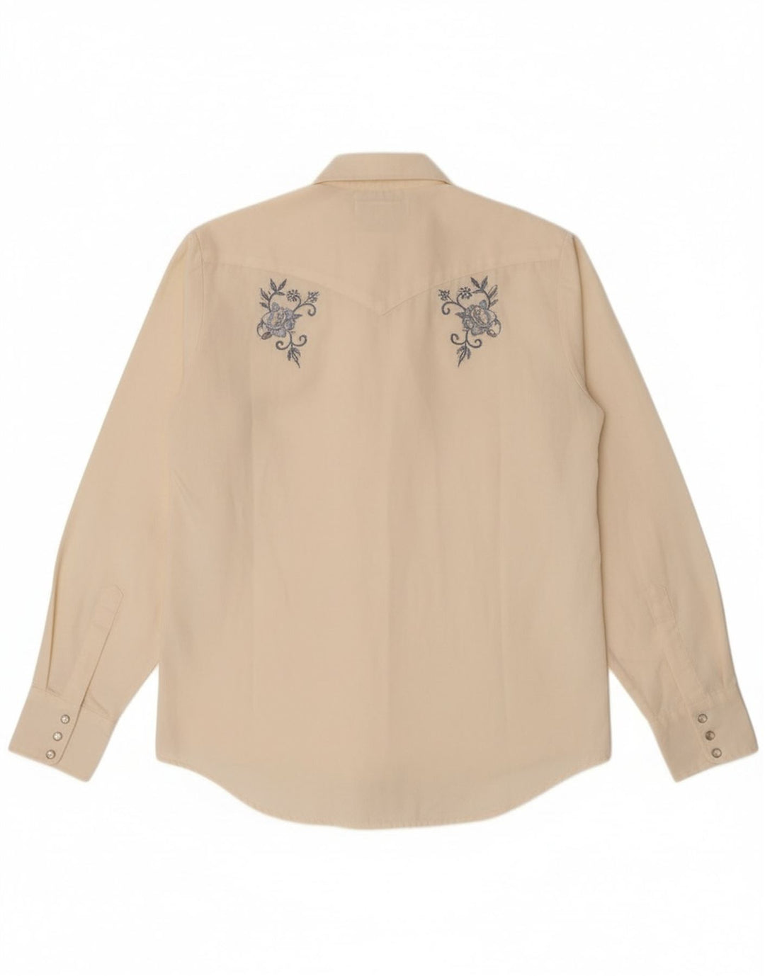 Camicia grafica vintage da uomo piccola bianco sporco
