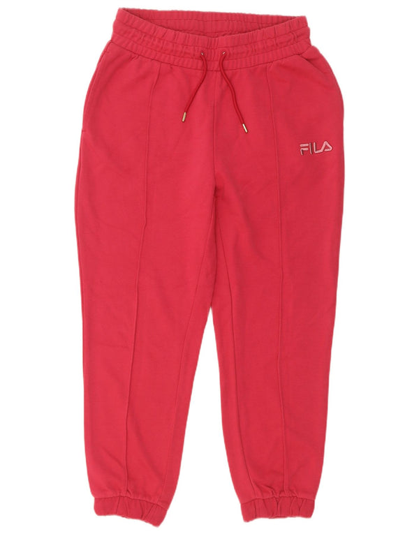 Fila Γυναικεία φόρμα παντελόνι Joggers UK 10 Small Red Cotton