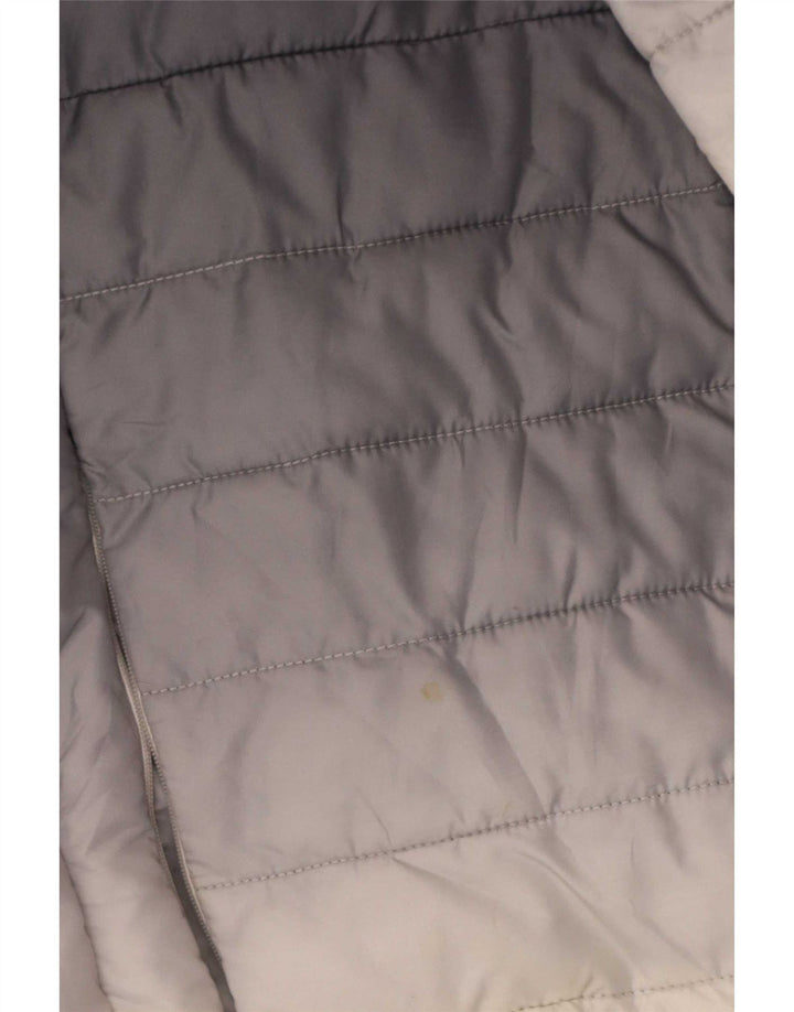 Ellesse Womens Hooded Padded Jacket UK 14 Medium Navy Blue Colourblock