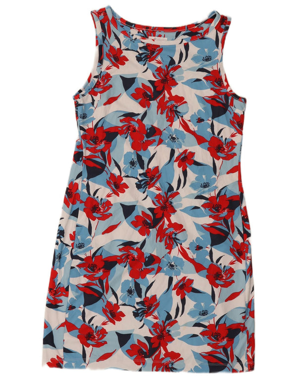 Γυναικείο αμάνικο φόρεμα Columbia UK 12 Medium Blue Floral Polyester