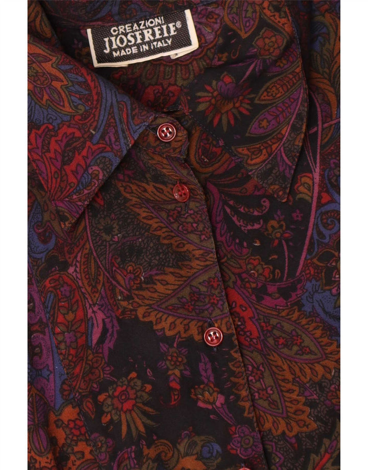 Creazioni Womens Shirt UK 14 Medium Multicoloured Paisley Viscose