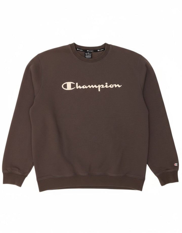 CHAMPION Suéter gráfico masculino 2XL algodão cinza