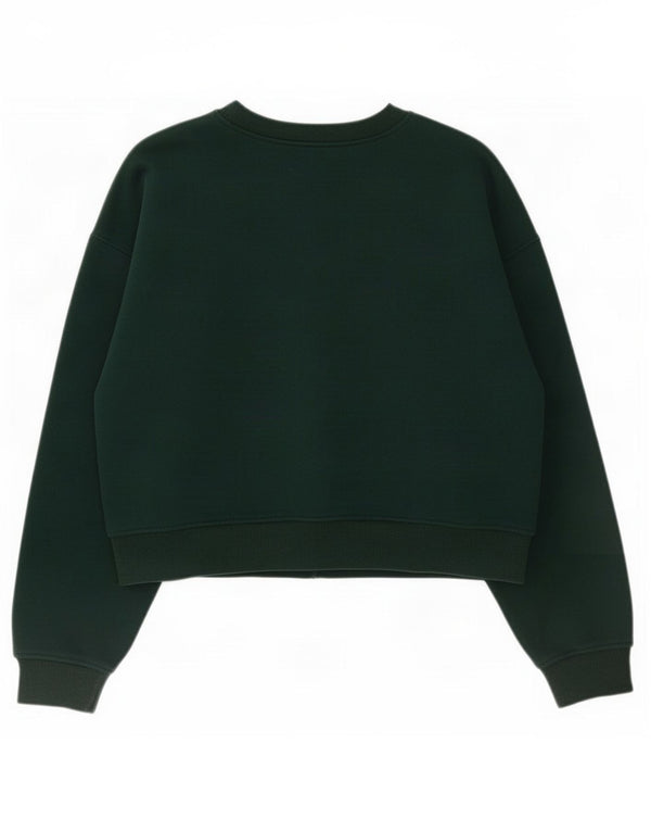 Γυναικεία φούτερ Zara Crop Oversized Jumper UK 10 Small Green