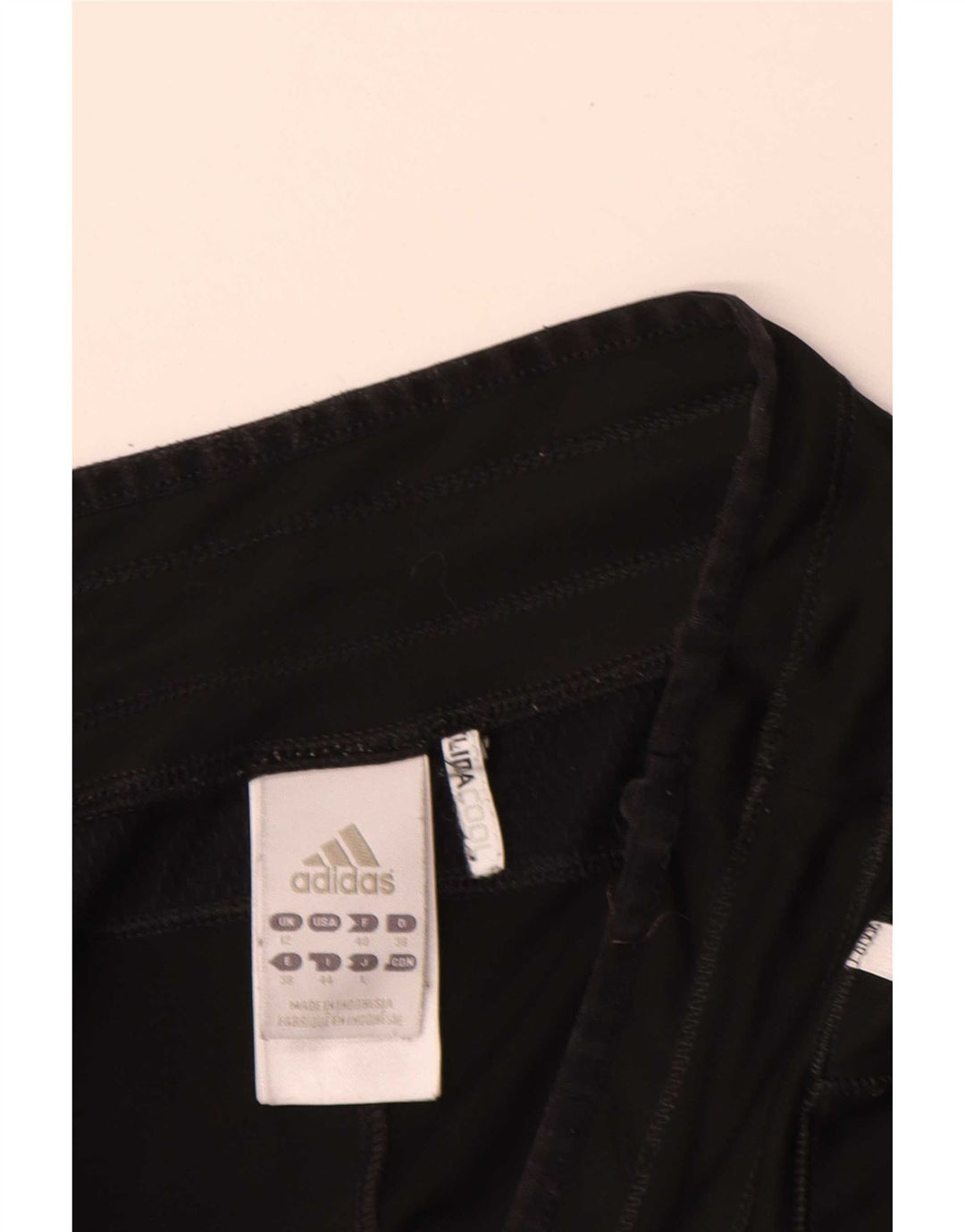Adidas Womens Bermuda Sport Shorts UK 12 Medium Black Polyester