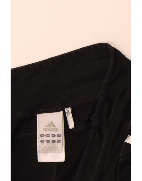 Pantaloncini sportivi Adidas da donna Bermuda UK 12 medio nero poliestere