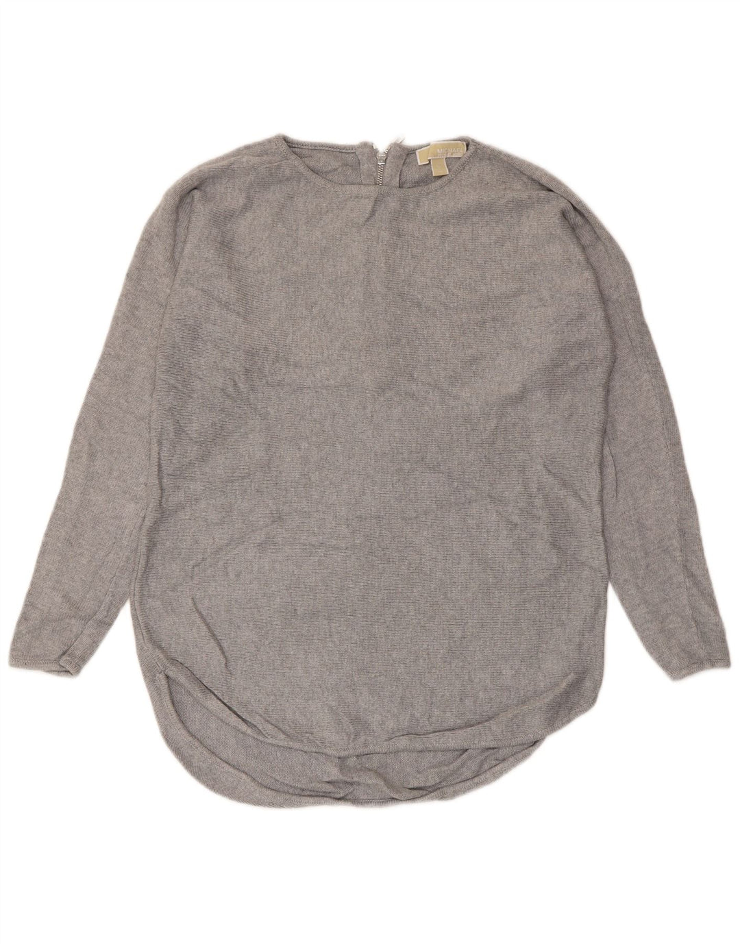 MICHAEL KORS Womens Boat Neck Jumper Sweater UK 14 Medium Grey