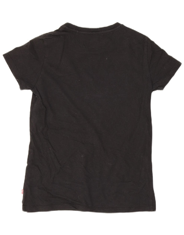 Γυναικείο γραφικό μπλουζάκι Levi's Top UK 2 2XS Μαύρο