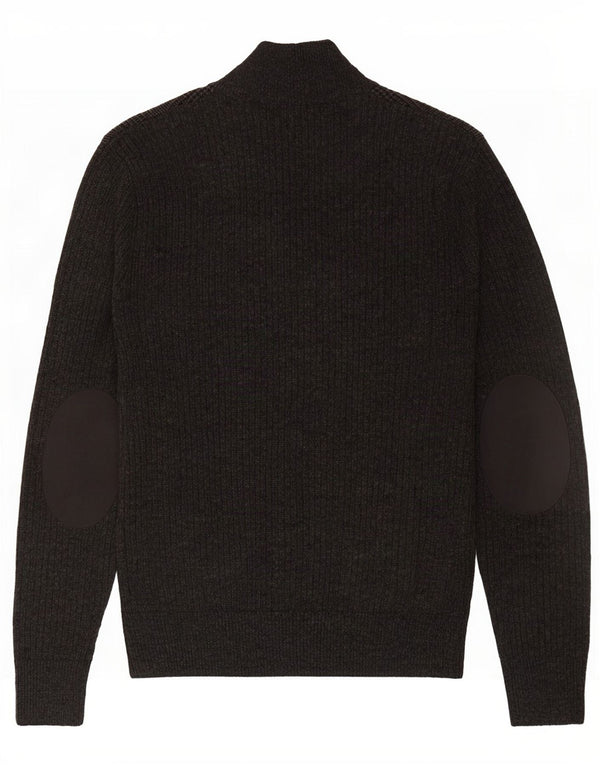 Hackett Męski sweter rozpinany XS Szara wełna w pepitkę
