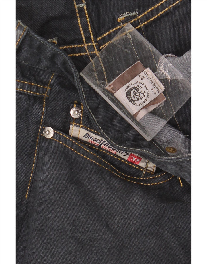 DIESEL Womens Straight Jeans W27 L34 Navy Blue Cotton