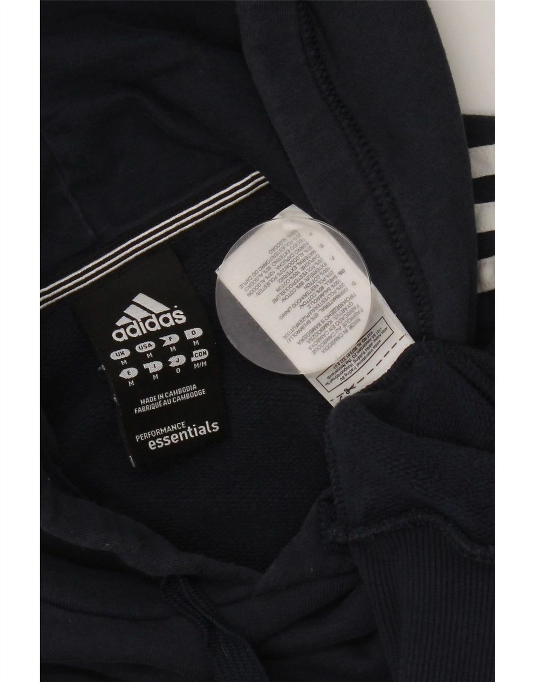 ADIDAS Hættetrøje til mænd Medium marineblå bomuld