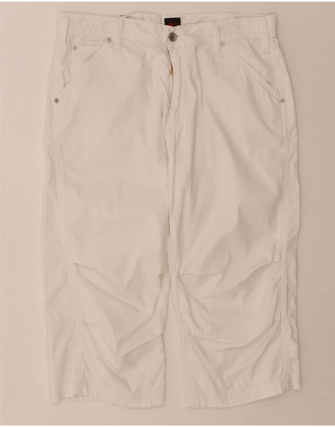 BIG STAR Mens Dawson Bermuda Shorts W33 Medium White Cotton Vintage Big Star and Second-Hand Big Star from Messina Hembry 