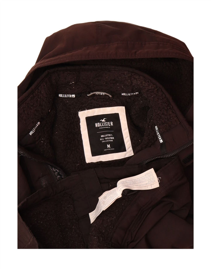 HOLLISTER Mens Hooded Windbreaker Jacket UK 38 Medium Brown Polyester Vintage Hollister and Second-Hand Hollister from Messina Hembry 