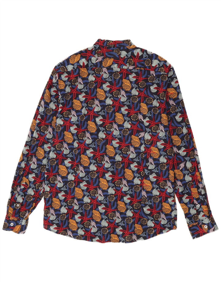 Bread & Buttons Mens Shirt XL Multicoloured Animal Print Cotton