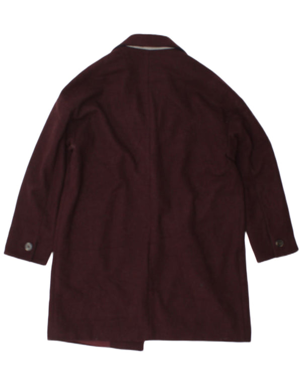 Topshop Γυναικείο Πανωφόρι UK 12 Medium Burgundy Polyester