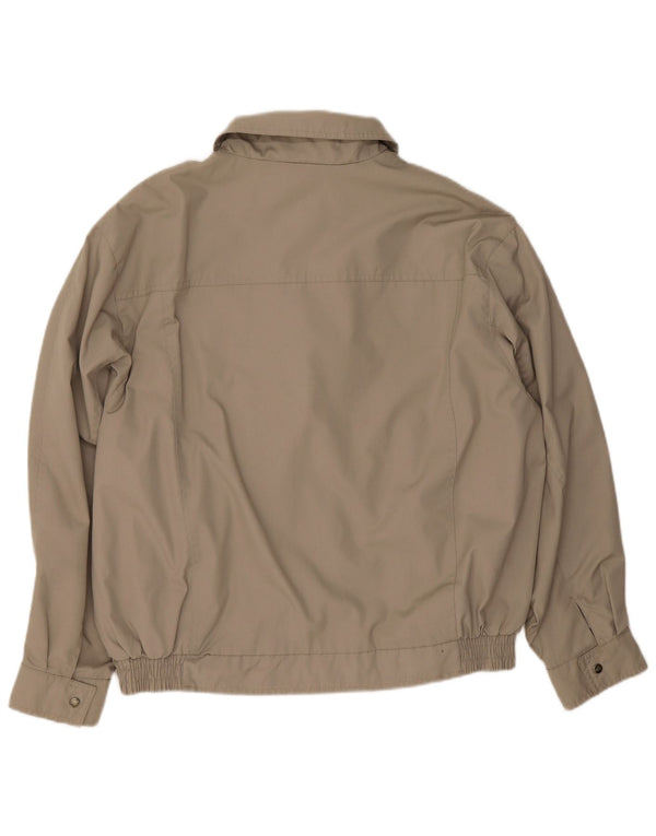 C & A Mens Bomber Jacket UK 40 Large Grey Polyester