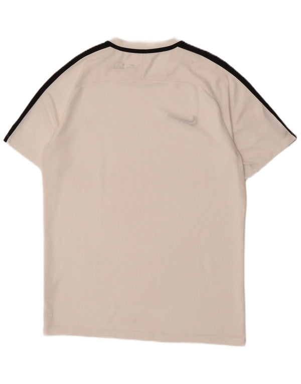 T-shirt Nike Dri Fit da uomo, grande, in poliestere color block bianco