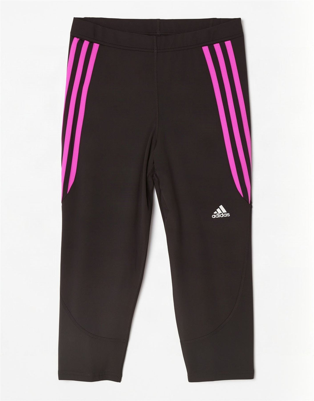 Adidas Γυναικεία Κάπρι Κολάν UK 12/14 Μεσαίο Μαύρο Πολυεστέρας