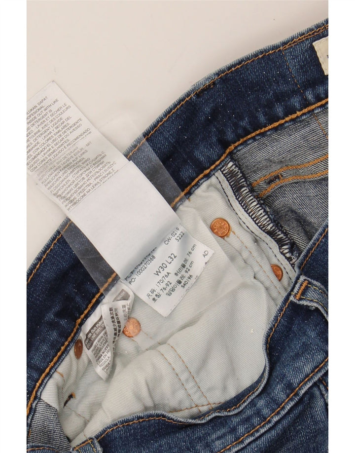 LEVI'S Mens Slim Jeans W30 L29 Blue Cotton Vintage Levi's and Second-Hand Levi's from Messina Hembry 
