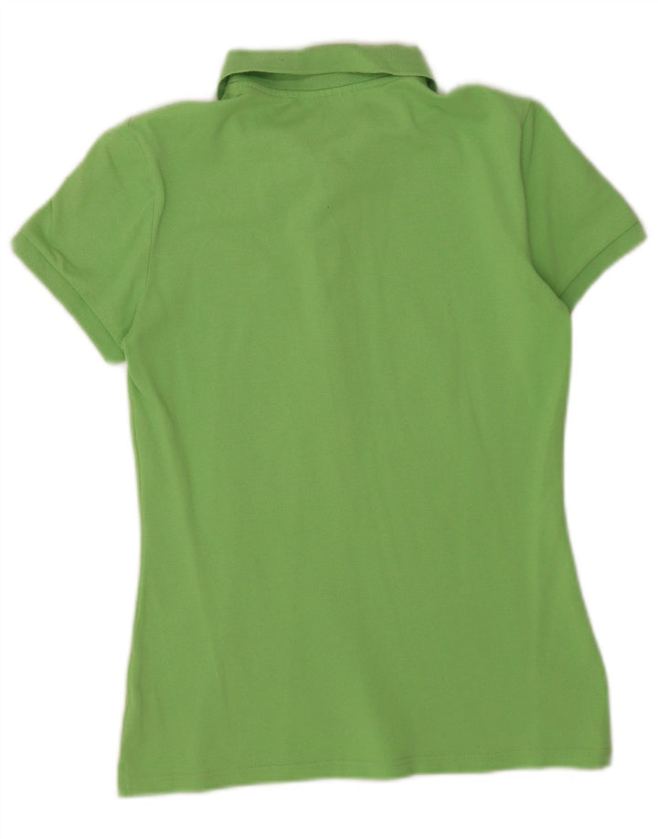 Lacoste Damen-Poloshirt, Größe 40, mittelgrüne Baumwolle