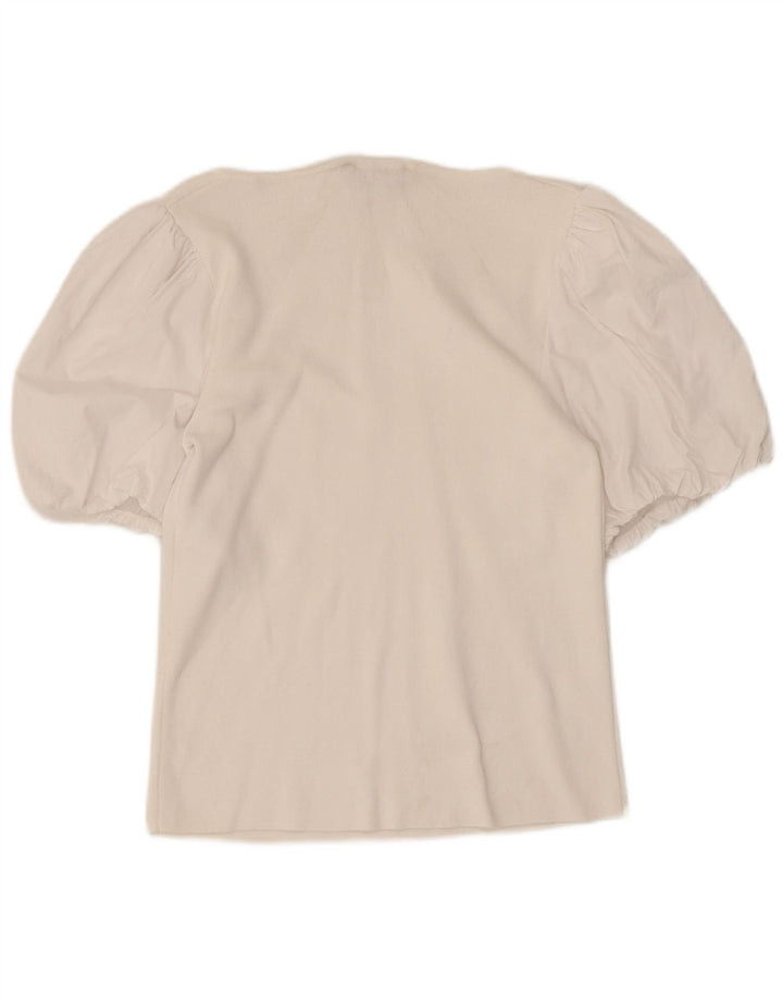 MINT VELVET Womens Blouse Top UK 12 Medium White Modal