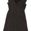 Wallis Dame A-Line Kjole UK 20 2XL Sort Plettet Polyester
