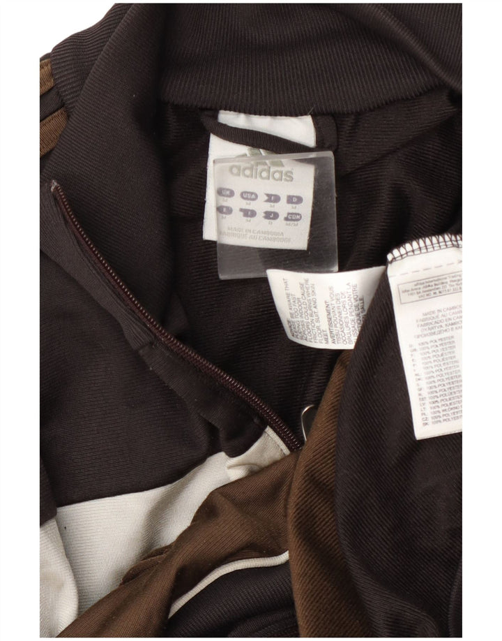 Adidas Veste de survêtement pour homme en polyester color block marron moyen