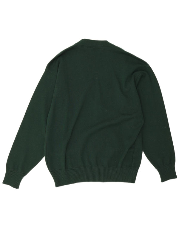 Paul & Shark Mens Yachting Cardigan Suéter De Lana Verde Medio