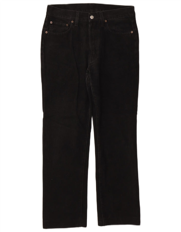 Replay Mens Straight Jeans W34 L28 Black Cotton