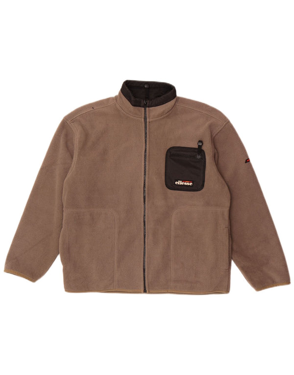 Ellesse Veste Polaire Garçon 12-13 Ans Large Gris Colorblock Polyester