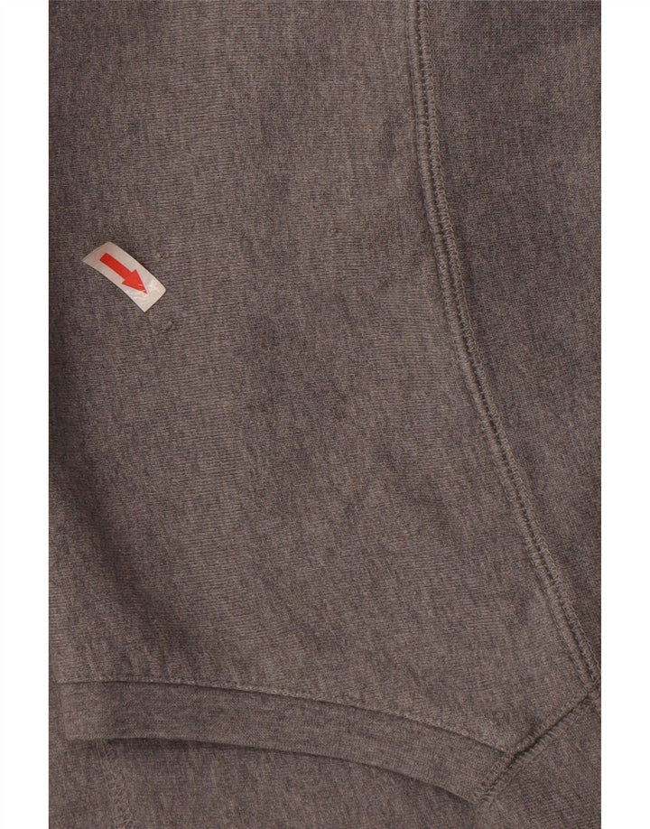 Guess Mens Graphic Hoodie Jumper Medium Grey Cotton
